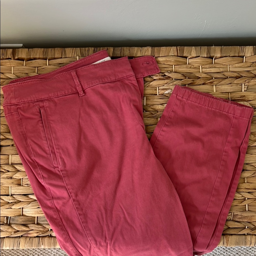 LOFT (18 Tall) Nantucket Red Straight Leg chinos